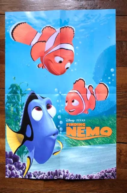 Rare Collector Publicitaire Nestl Poster Finding Nemo Disney Pixar