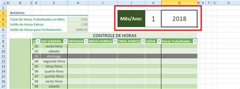 Download Planilha De Controle De Banco De Horas Em Excel Excel E Vba