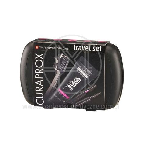 Podr Ny Zestaw Do Higieny Jamy Ustnej Curaprox Travel Set Black Is White