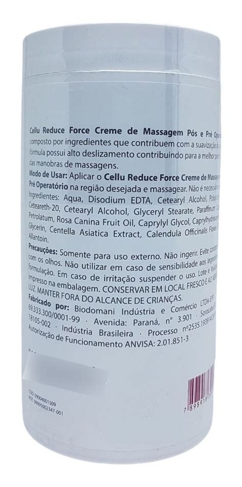 Cellu Reduce Force Creme De Masg Pr P S Gest Kg Samana Web Linda