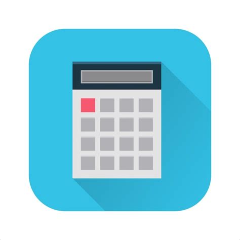 Premium Vector Flat Calculator Icon