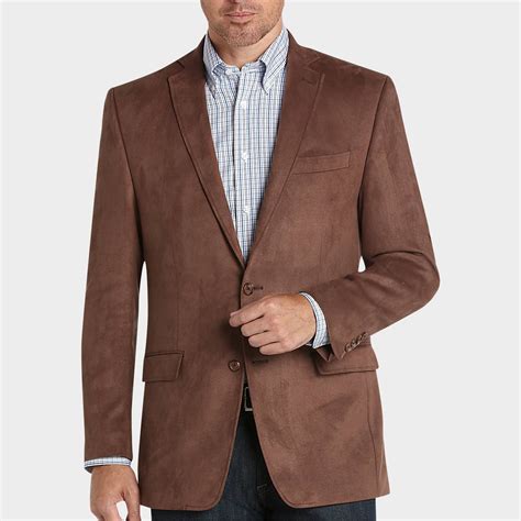 Lauren By Ralph Lauren Fawn Brown Microsuede Classic Fit Sport Coat