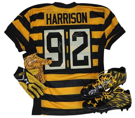 2016 James Harrison Pittsburgh Steelers Game Worn "Bumble Bee" Jersey ...