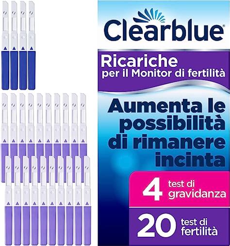 20 Test di Fertilità per l Ovulazione e 4 Test di Gravidanza Clearblue