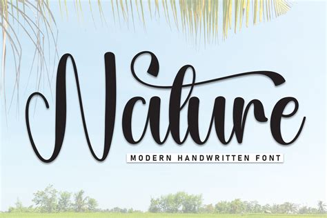 Nature Font By Andikastudio · Creative Fabrica