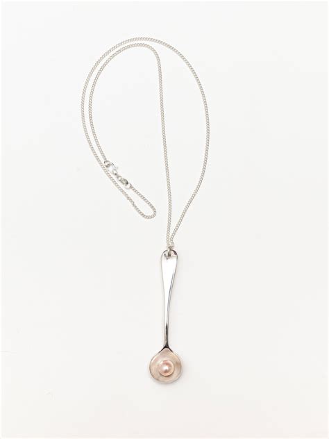 Pearl Scoop Spoon Necklace Alta Store