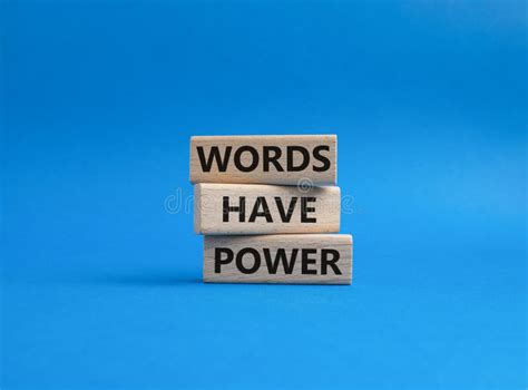 Words Have Power Symbol. Wooden Blocks with Words Words Have Power ...