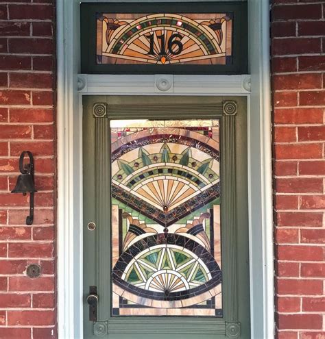 Here Is The Stained Glass That We Had Made For Our Original Front Door