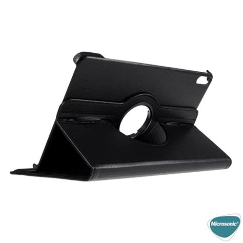 Microsonic Huawei MatePad Air Kılıf 360 Rotating Stand Deri Mavi