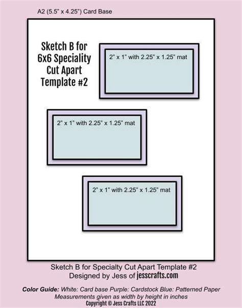 6x6 Cut Apart Paper Busting Template 2 Featuring Echo Park Paper