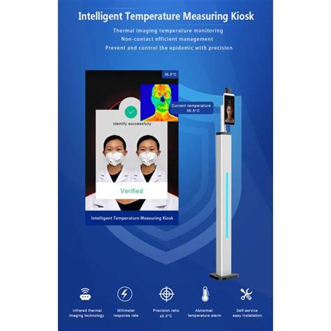 China Access Control Face Recognition Body Temperature Measurement