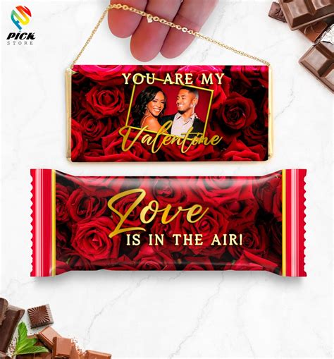 Valentine S Day Candy Wrappers Valentine Chocolate Bar Etsy