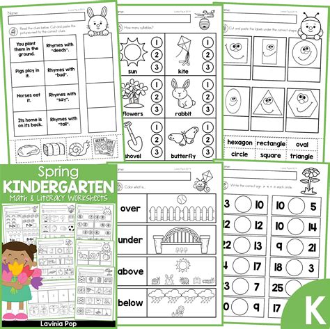 Spring Kindergarten Worksheets And Activities No Prep