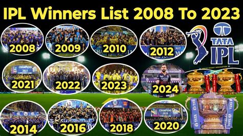 IPL Winners List 2008 To 2023 IPL Winners List All Season IPL 2023