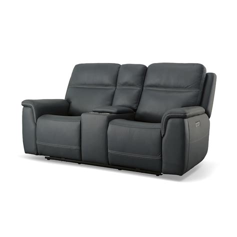 Flexsteel Latitudes Sawyer 1845 64ph 009 42 Casual Power Reclining Console Loveseat With Power