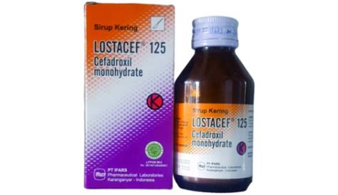 Lostacef Sirup Kering 125 Mg Manfaat Harga Efek Samping Dosis