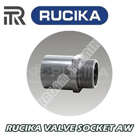 Jual Promo Rucika Valve Socket 3 4 X 1 2 AW Soket Drat Luar SDL PVC