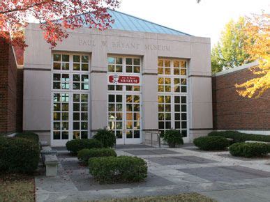 Paul W Bear Bryant Museum University Of Alabama Campus Tuscaloosa