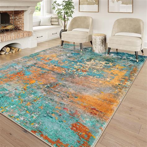 Amazon Lahome Modern Abstract Area Rug 6x9 Rugs For Living Room