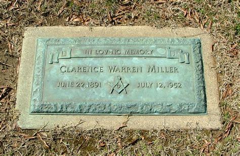 Clarence Warren Miller 1891 1952 Find A Grave Memorial