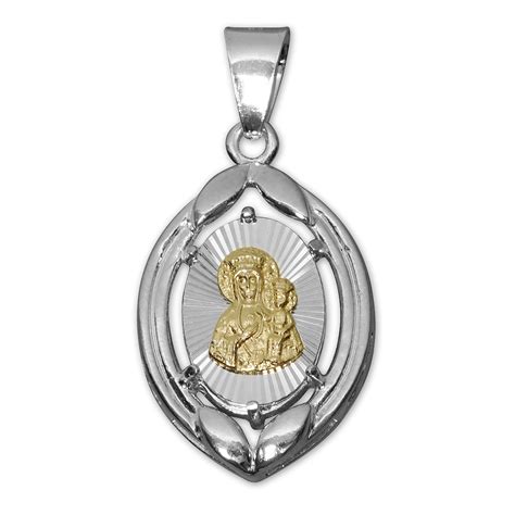 Medalik Matka Boska Częstochowska Awa Silver Jewellery