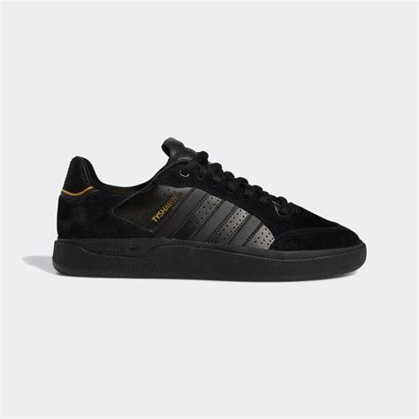 Adidas Tyshawn Low Core Black Gold Metallic Suedeanchor Skate Shop