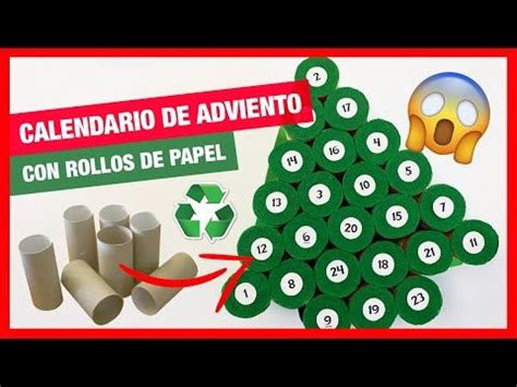 Cómo hacer tu propio CALENDARIO de ADVIENTO casero con rollos de