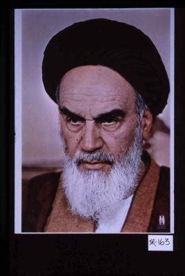 Poster depicting Ayatollah Khomeini – Works – Digital Collections