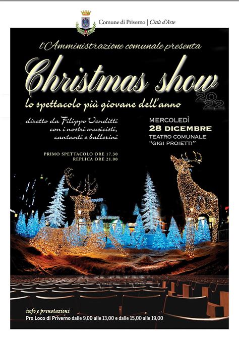 Christmas Show Oggi Al Teatro Gigi Proietti Di Priverno Con Un