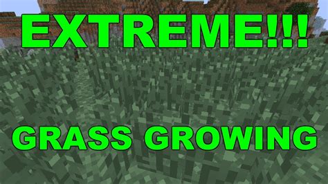 Minecraft Extreme Grass Growing Ep 1 Youtube