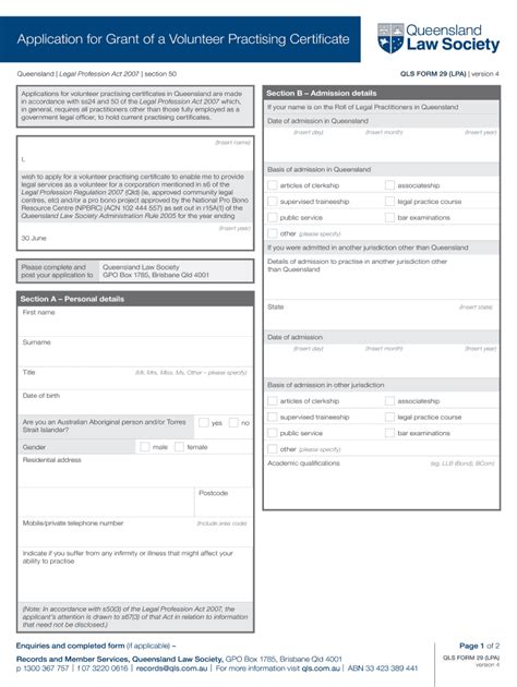 Fillable Online Qls Qls Form Lpa Version Qls Form Lpa