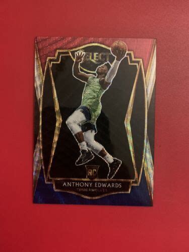 2020 Panini Select Premier Level Tri Color Prizm Anthony Edwards 169