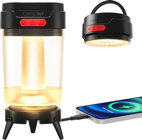 Amazon Consciot LED Camping Lantern USB C Rechargeable 5 Light