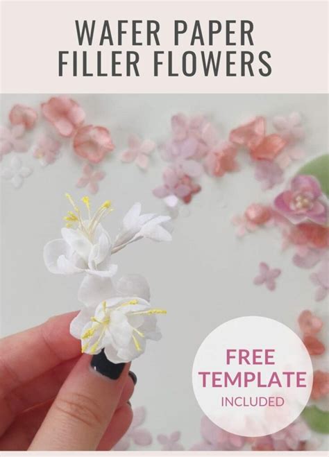 Wafer Paper Filler Flowers Tutorial Florea Cakes