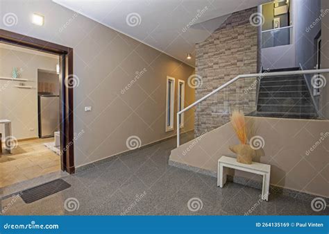 Interior Design Of Luxury Apartment Stair Area Stock Image Image Of