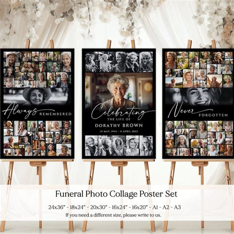 Celebration of Life Photo Collage - Etsy