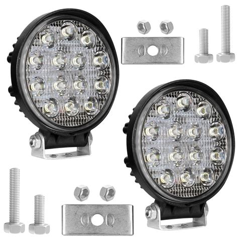 Allextreme Ex Rw Led Round Fog Light Inches Waterproof Driving