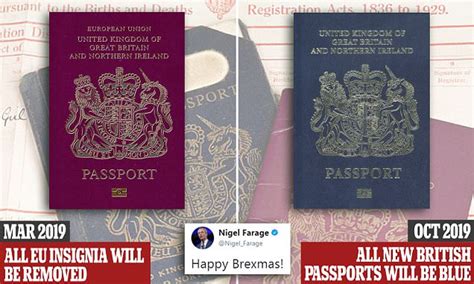 Post Brexit Britain Will Get Its Dark Blue Passport Back