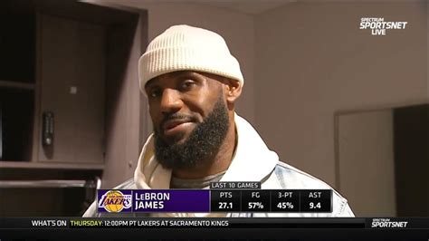 Lebron James Postgame Interview Los Angeles Lakers Vs Sacramento