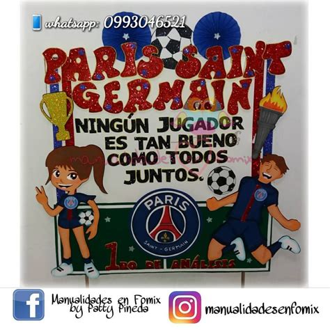 🎉pancarta Para Olimpiadas Parissaintgermain 📏📐medid Paris Saint