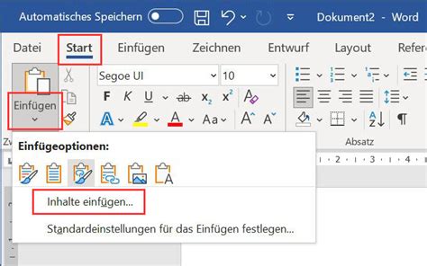 Word Excel Eine Excel Tabelle Mit Ms Word Verkn Pfen