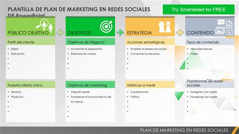 Plantillas Gratuitas De Plan De Marketing En Redes Sociales Smartsheet