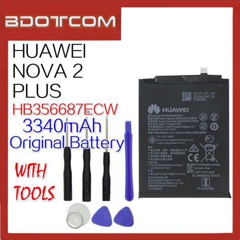 Original Huawei Nova Plus Hb Ecw Mah Standard Battery