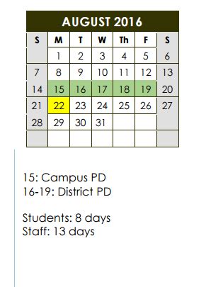 Coppell High School - School District Instructional Calendar - Coppell ...