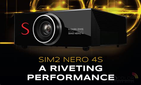 Sim2 NERO 4S UHD HDR Projektor Kina Domowego 6 000 ANSI Sklep Audio Color