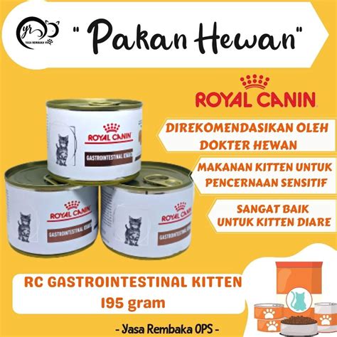 Jual Royal Canin Gastrointestinal Kitten Gr Makanan Basah Kucing