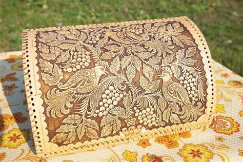 Хлебница из бересты "Райские птички": купить за 4 350 ₽ в интернет ...