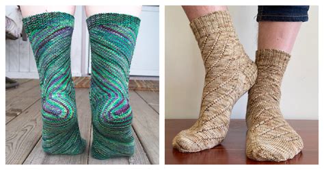 Spiral Socks Free Knitting Pattern