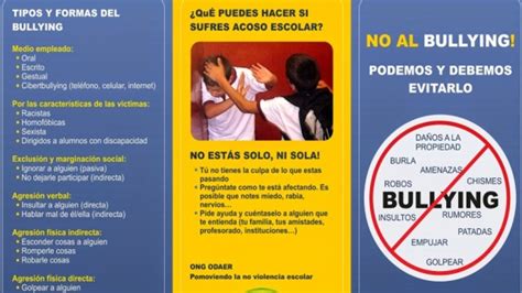 Elaborar Un Tr Ptico Sobre La Prevenci N Del Bullying En La Comunidad