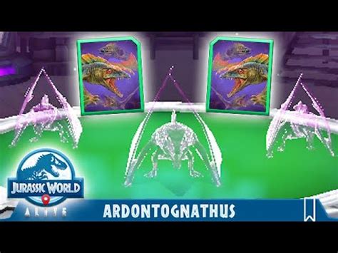 New Ardontognathus Unique Preview Jurassic World Alive Youtube